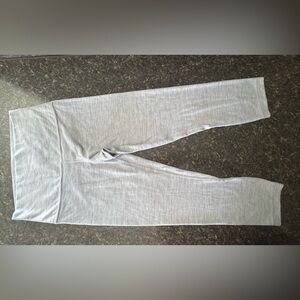 LULULEMON Wunder Under Crop Wee Are From Space Ice Grey Alpine White Size 6